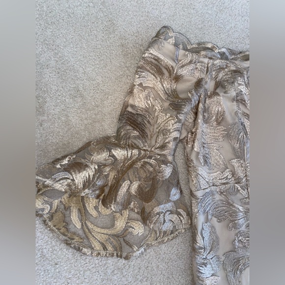 R & M Richard’s Gold Dress: Mother of the Bride - Picture 3 of 7